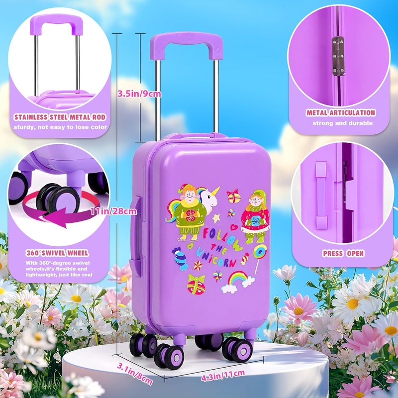 WONDOLL 18-inch-Doll-Clothes and Accessories -Travel-Suitcase Luggage, Clothes and Shoes, Handbag, Berets,Passport, Notebook, Travel Gear Play Sets(No Doll) - Image 3